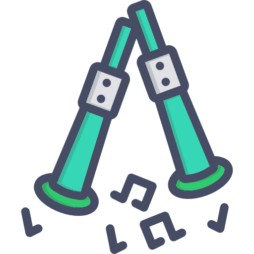 Flutes flute music instrument wind instrument icon