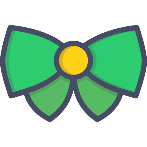 Bow decoration fashion elegant icon
