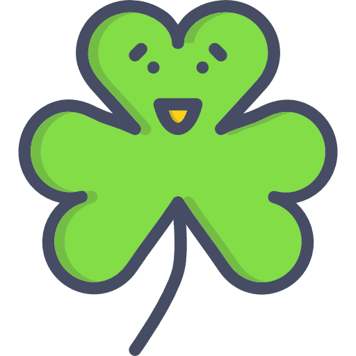 Shamrock clover shamrock good luck icon
