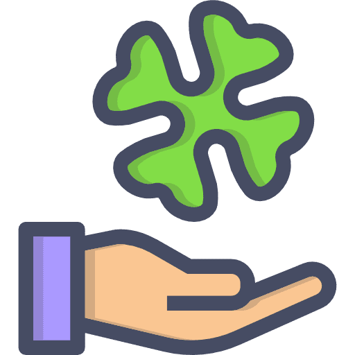 Shamrock garden botanical clover icon