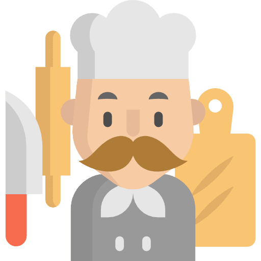 Chef user chef profession icon