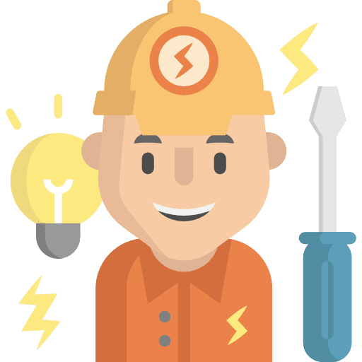 Electrician jobs user profession icon