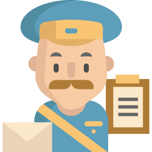 Postman mailman jobs profession icon