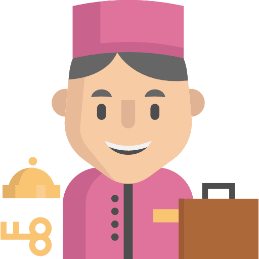 Concierge jobs professions and jobs user icon