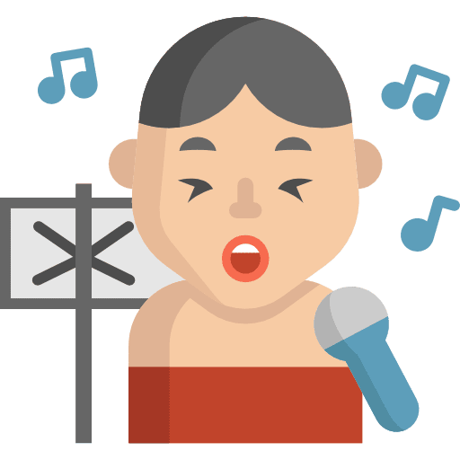 Singer user professions and jobs singer icon