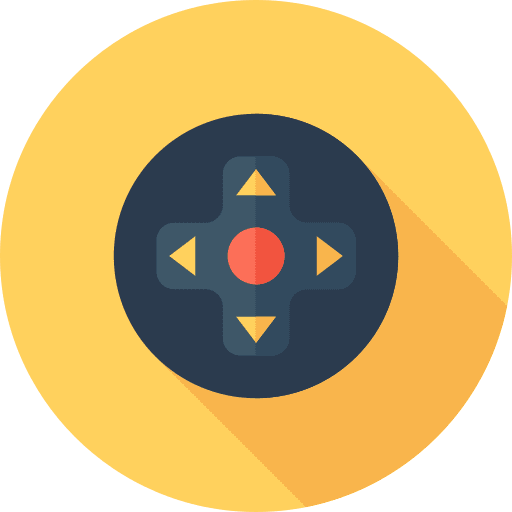 Game console directional gamer direction icon