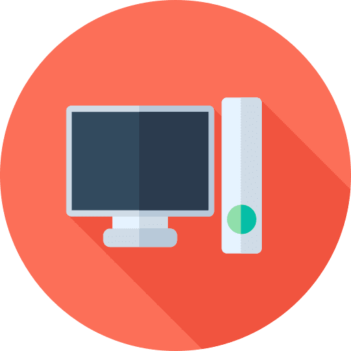 Gamer arcade video game technology icon