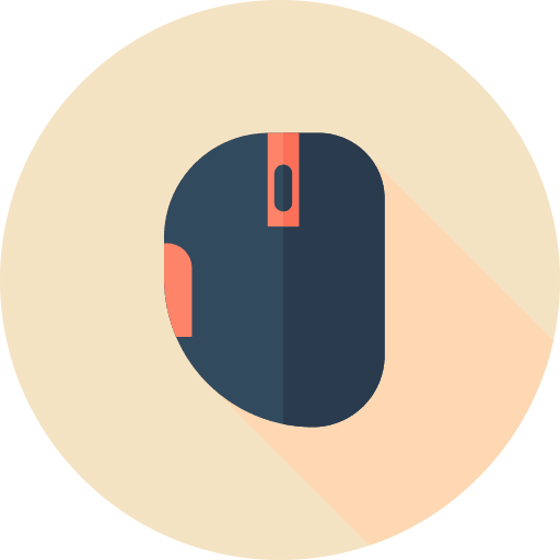 Technological mouse clicker technological computer mouse icon