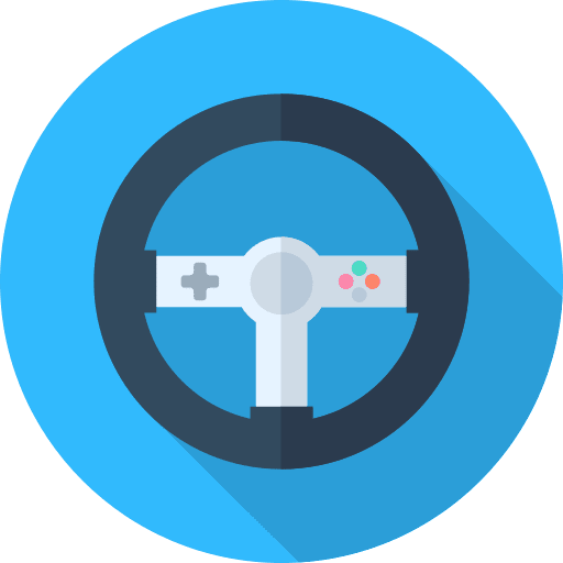 Game console transport joystick video game icon