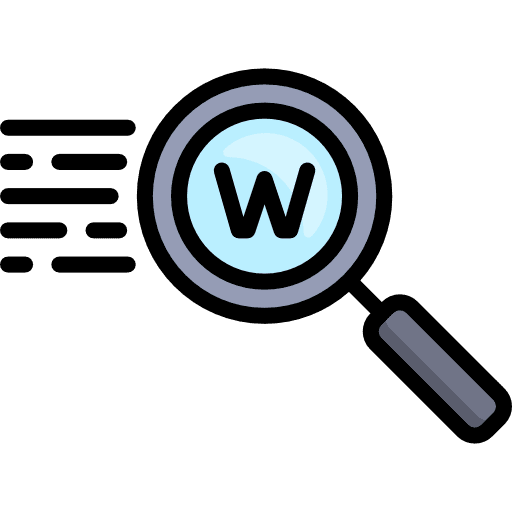 Search tools and utensils magnifying glass detective icon