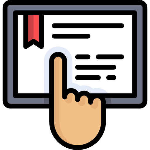 Touchscreen internet technology electronics icon