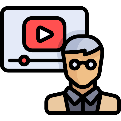 Professor teacher user streaming icon
