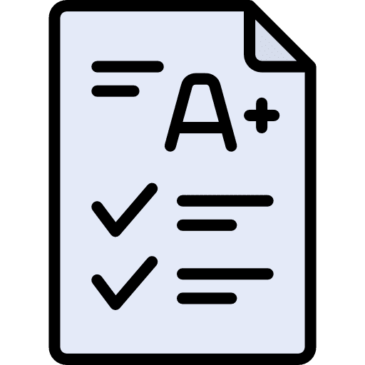 Test archive document education icon