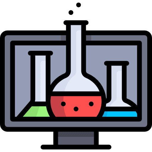 Chemistry chemical laboratory education icon