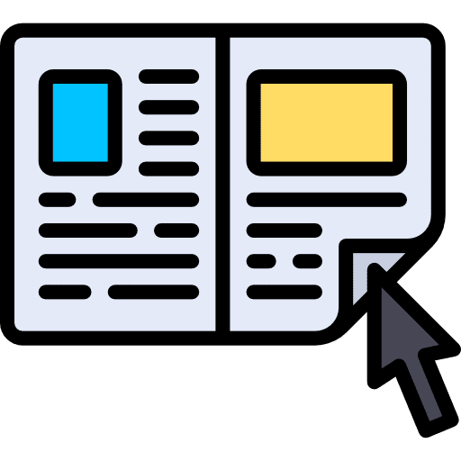 Ebook library reading study icon