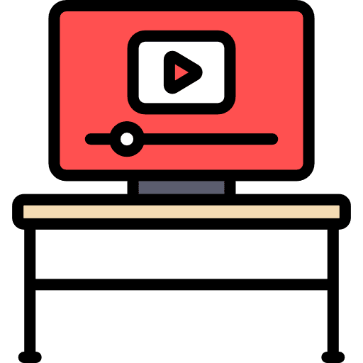 Video player streaming multimedia interface icon