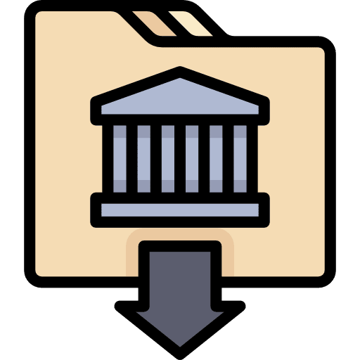 Folder file storage interface data storage icon