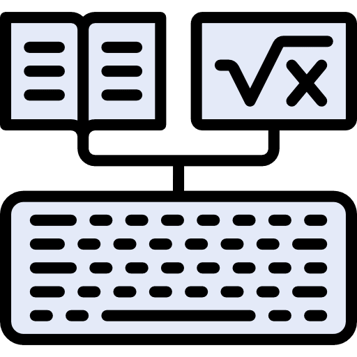 Keyboard education technology keys icon
