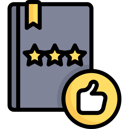 Book reading rating like icon
