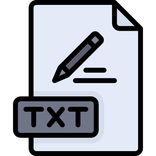 Txt files file formats format icon