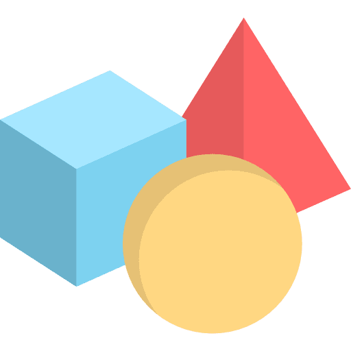 Geometric electronics circle interface icon