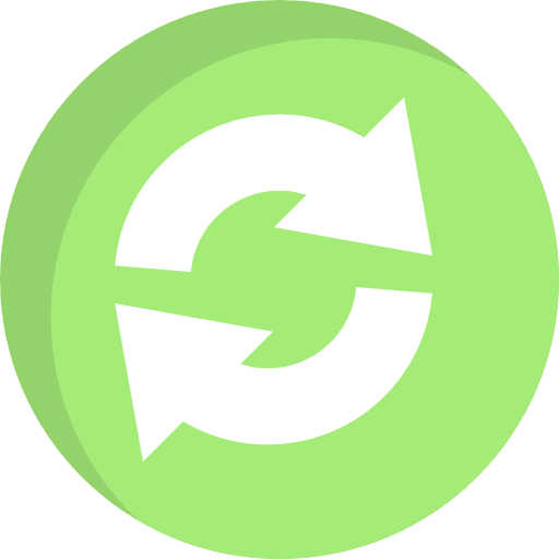 Refresh recurrent arrows refresh icon