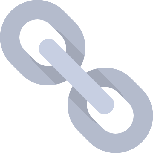 Link interface linked electronics icon