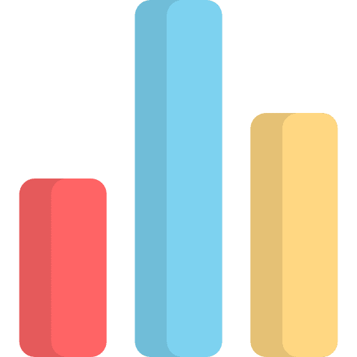 Chart statistics graph business and finance icon