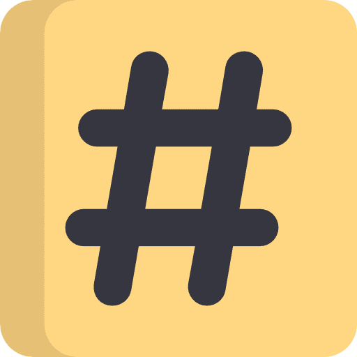 Hash hash social electronics icon