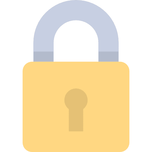 Lock security tools and utensils secure icon