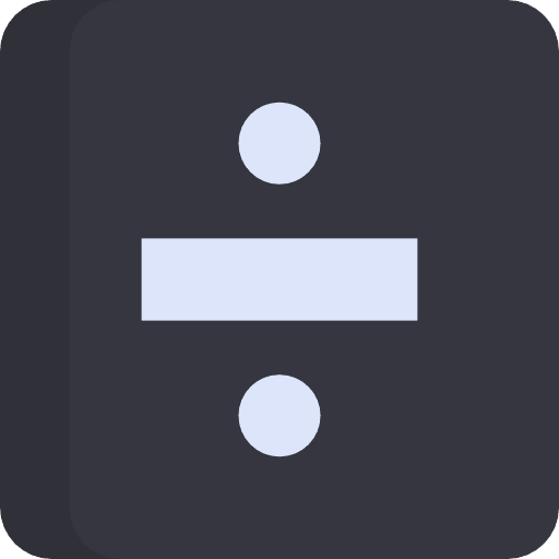 Division mathematical shapes signs icon