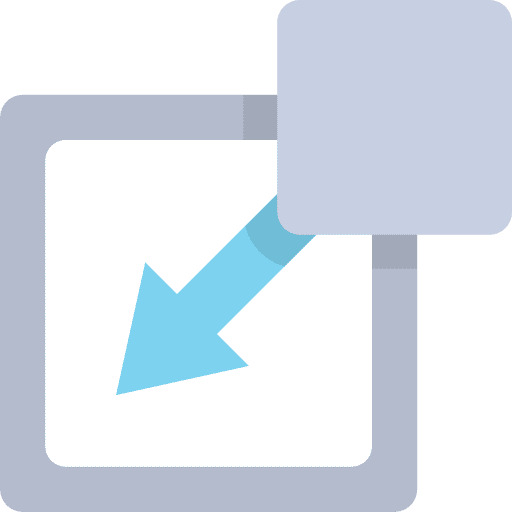 Insert electronics square insert icon