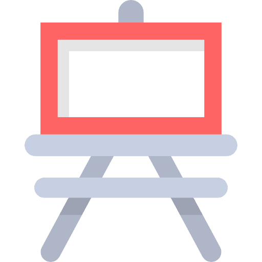 Canvas art easel canvas icon