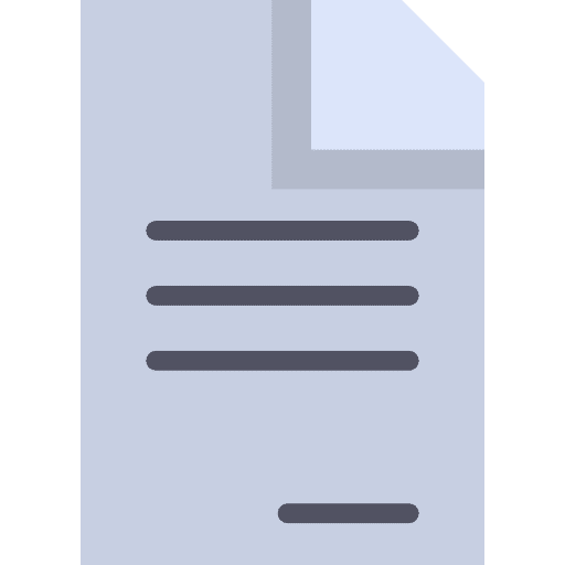 Document electronics file interface icon