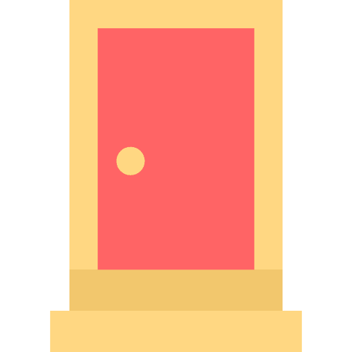 Door doorway exit door access icon