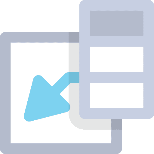 Insert column insert electronics icon