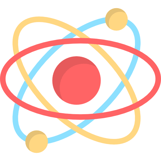 Atom education atom atomic icon