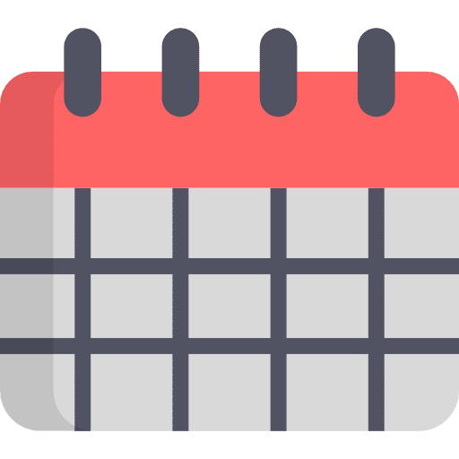 Calendar date time schedule icon