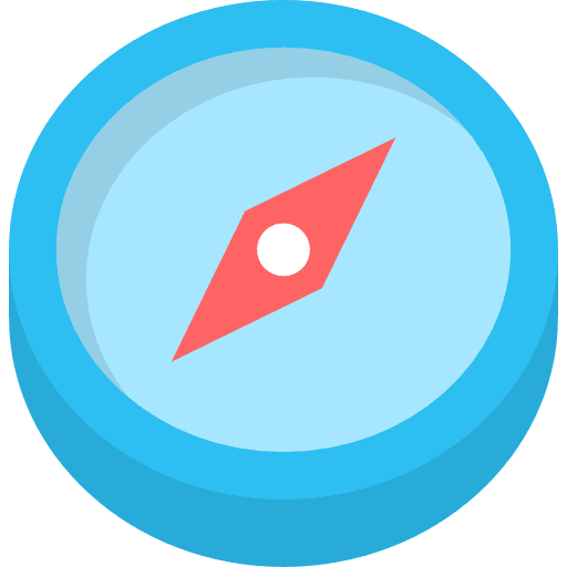 Compass maps and location interface cursor icon
