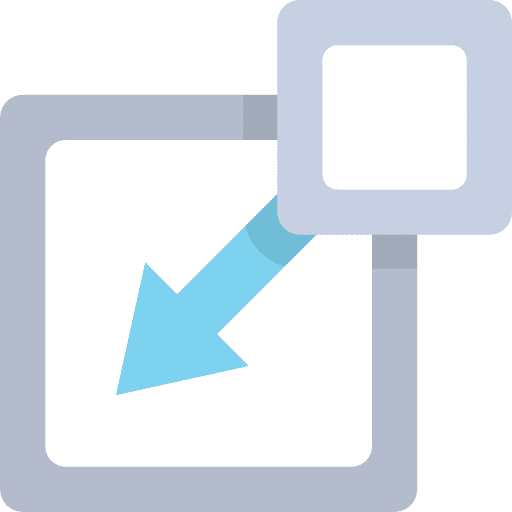 Insert cell square electronics icon