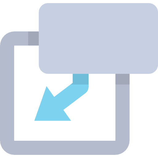 Insert insert interface square icon