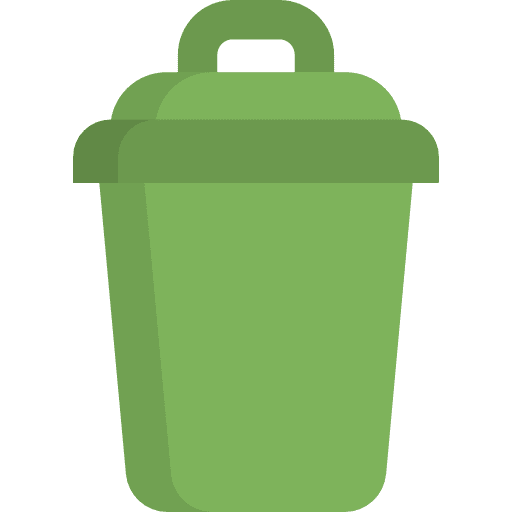 Bin trash garbage interface icon
