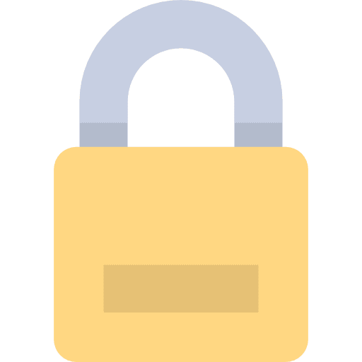 Lock security electronics secure icon