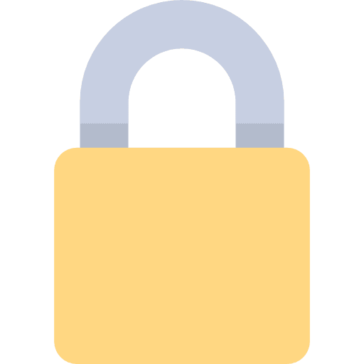 Lock security padlock secure icon