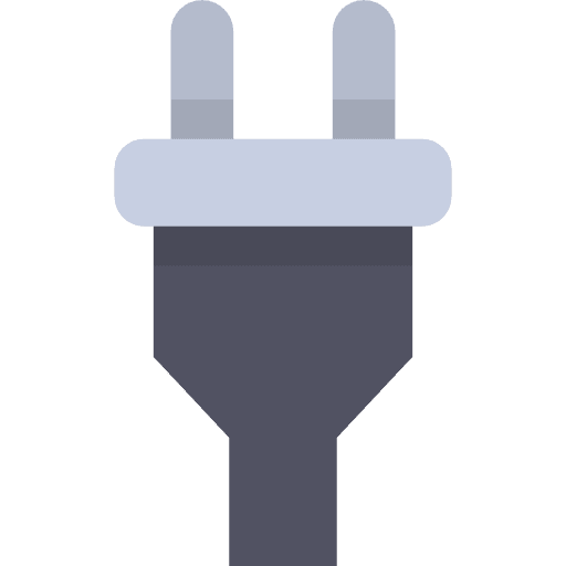 Plug electricity electric plugging icon