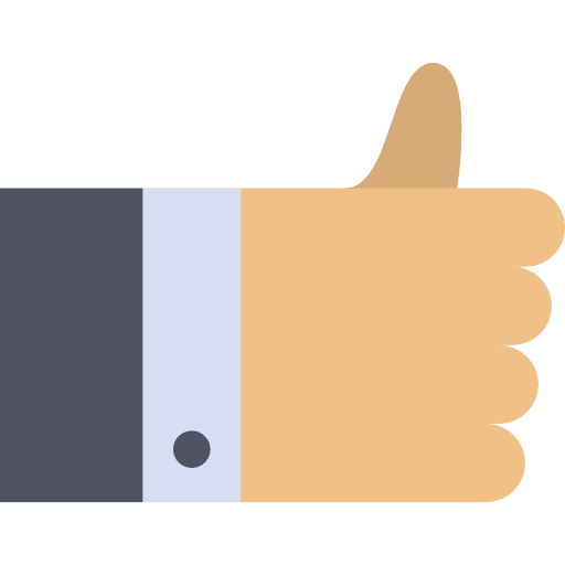 Thumb up thumb up like button gestures icon