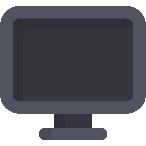Computer television monitor technology icon