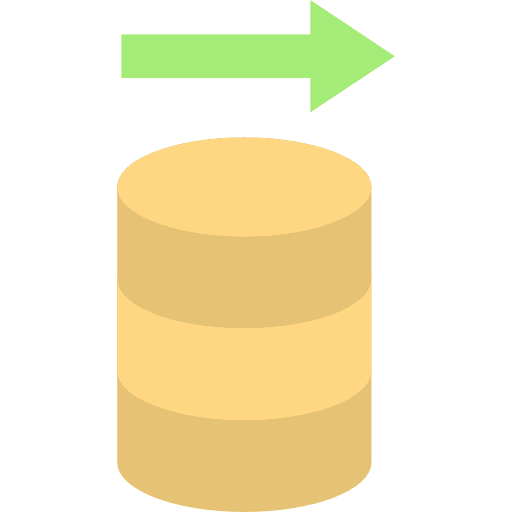 Database files technology servers icon