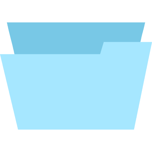 Folder data storage folder interface icon