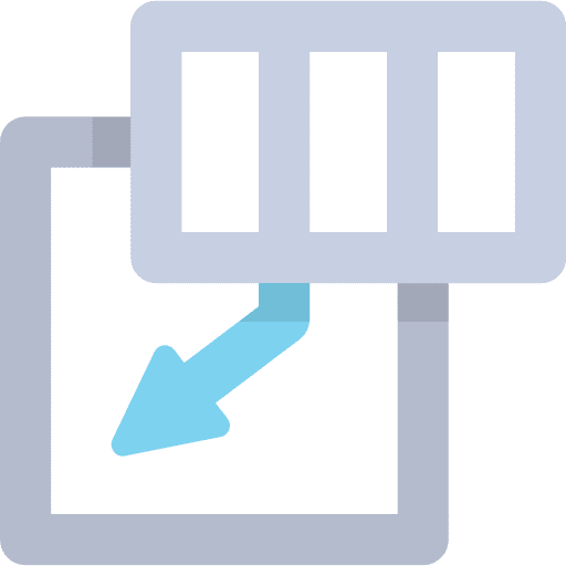 Insert sheet cells row icon